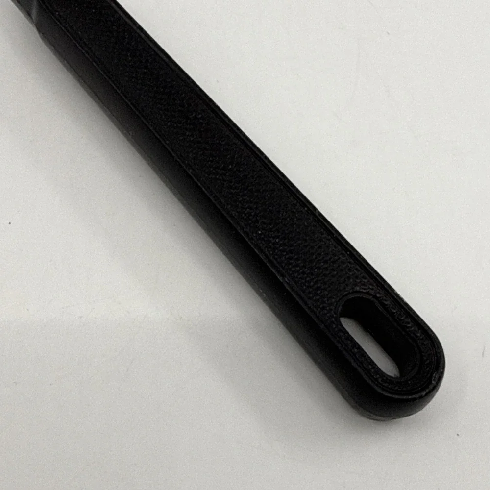 Vintage Ecko Utensil Fork Stainless Steel Black Plastic Handle 12